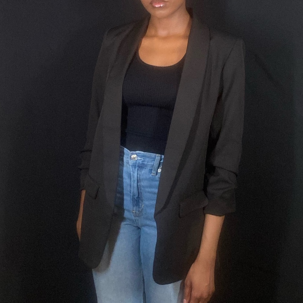 Oversized black blazer - AKIRA